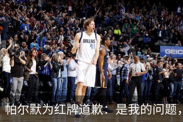 帕尔默为红牌道歉：是我的问题，会吸取教训